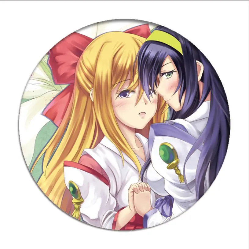 1 шт. Kannazuki no Miko Значки для косплея Kurusugawa Himeko брошь булавки Himemiya Chikane коллекция