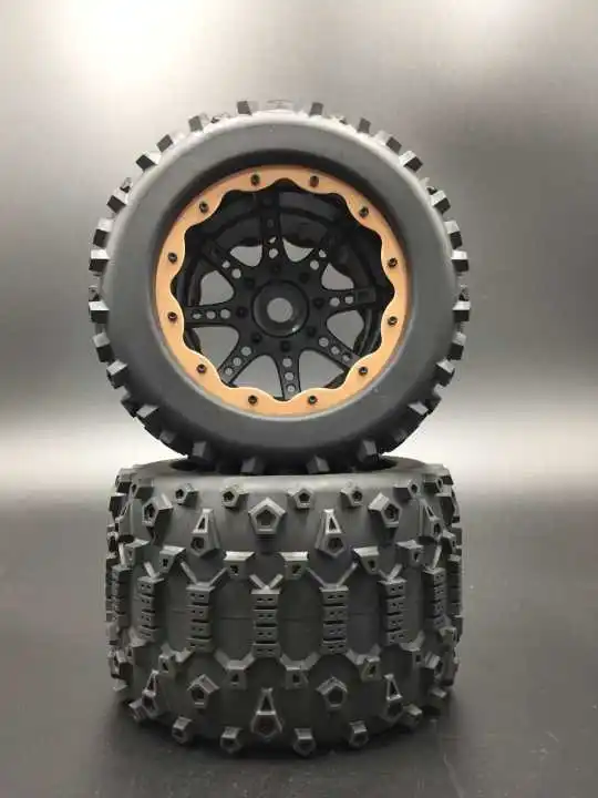 2PCS O 1/8 RC колеса/шины/диски для HPI Savage Flux 5,9/4,6 jraxxas Summit Revo HSP 94762 TEAM REDCAT TR-MT8E V2 6S 4X4 RC monster - Цвет: 2PCS O