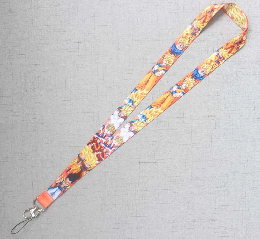 Dragon Ball Lanyards мультфильм фильм значок держатель брелоки ремешки мобильный телефон ключ цепи шнурки для телефонов