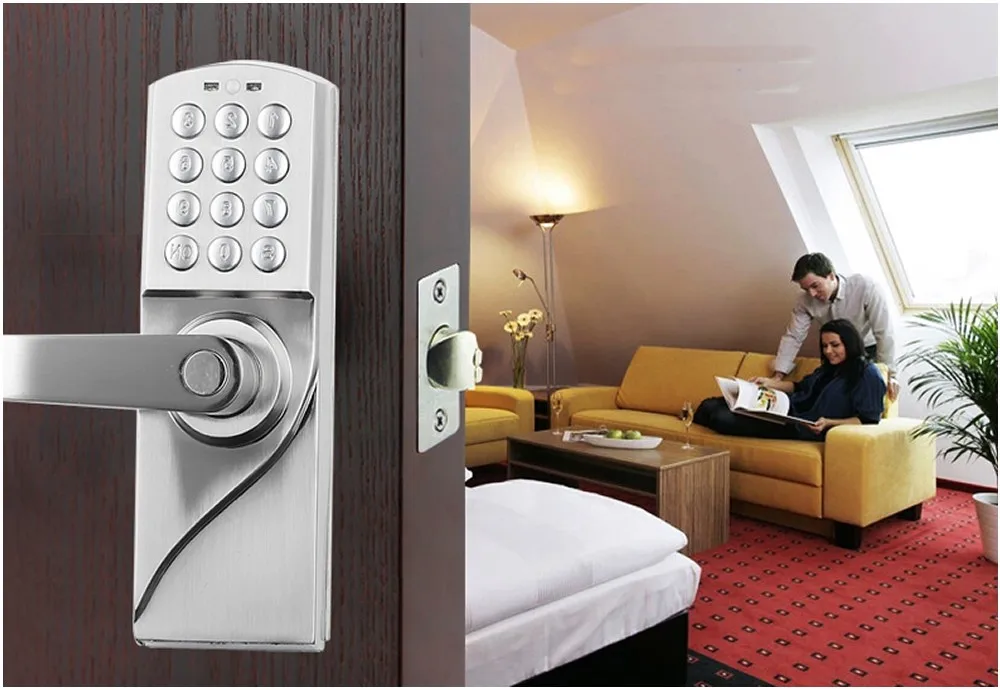 Замок дверной с цифровой клавиатурой и круглым ключом|digital keypad door lock|door lockkeypad lock |