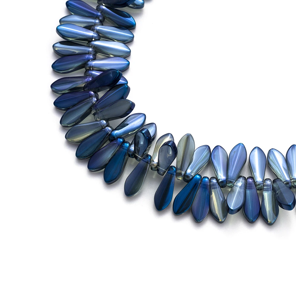 MEIBEADS, 20 шт./лот, 6*16 мм, разноцветные Кристальные многогранные листья, бусины для аксессуаров, браслетов, сделай сам, для изготовления ювелирных изделий EY6063