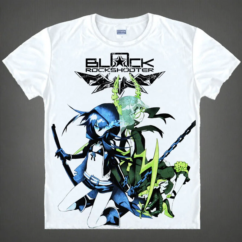 Футболки для косплея BLACK ROCK SHOOTER с принтом Мато куруа футболки коротким рукавом