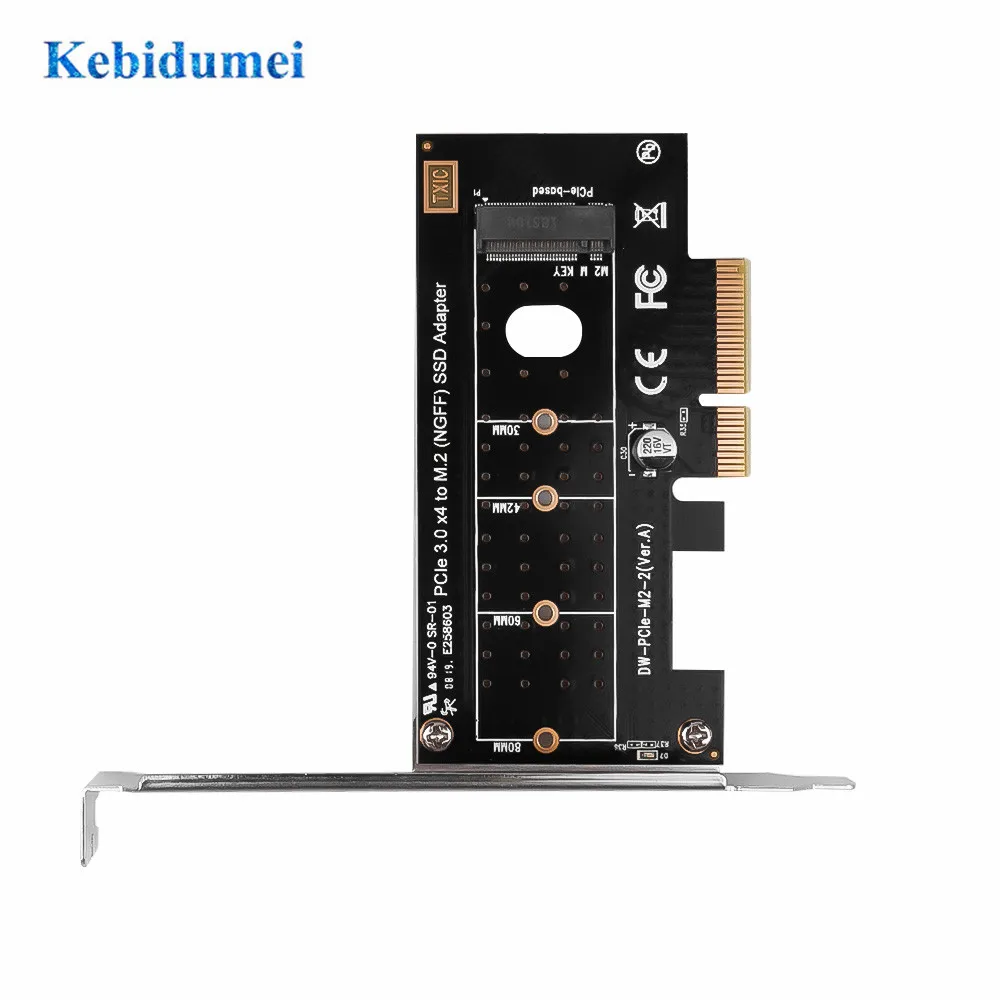 Kebidumei M.2 NVMe SSD NGFF к PCIE X4 адаптер M Key интерфейсная карта поддержка PCI Express 3 0x4 2230-2280 PCI-E