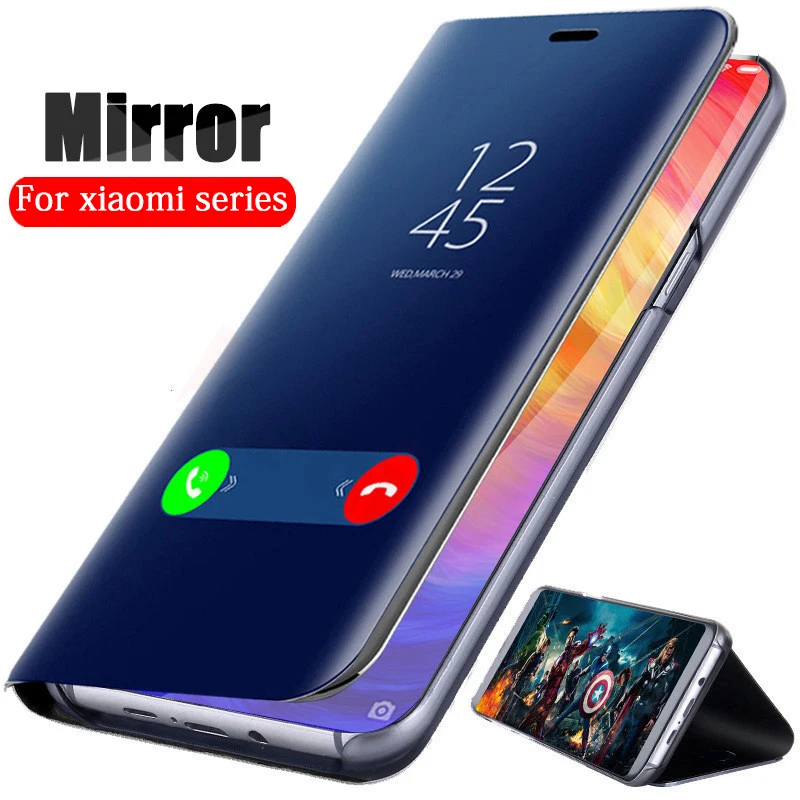 Чехол для Redmi Note 7 зеркальный чехол с флип-стойкой xiaomi redmi go note 6 5 pro 4a 6a Чехлы xiomi xaomi