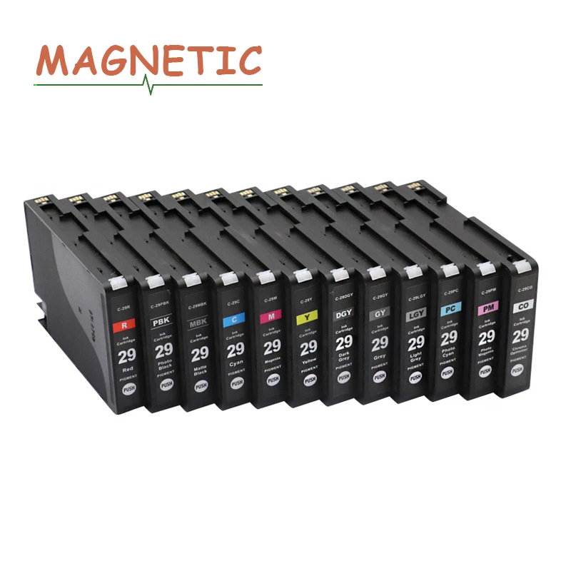 PGI29 PGI 29 чернильный картридж 12 цветов для принтера Canon PIXMA PRO 1 пигментные чернила с