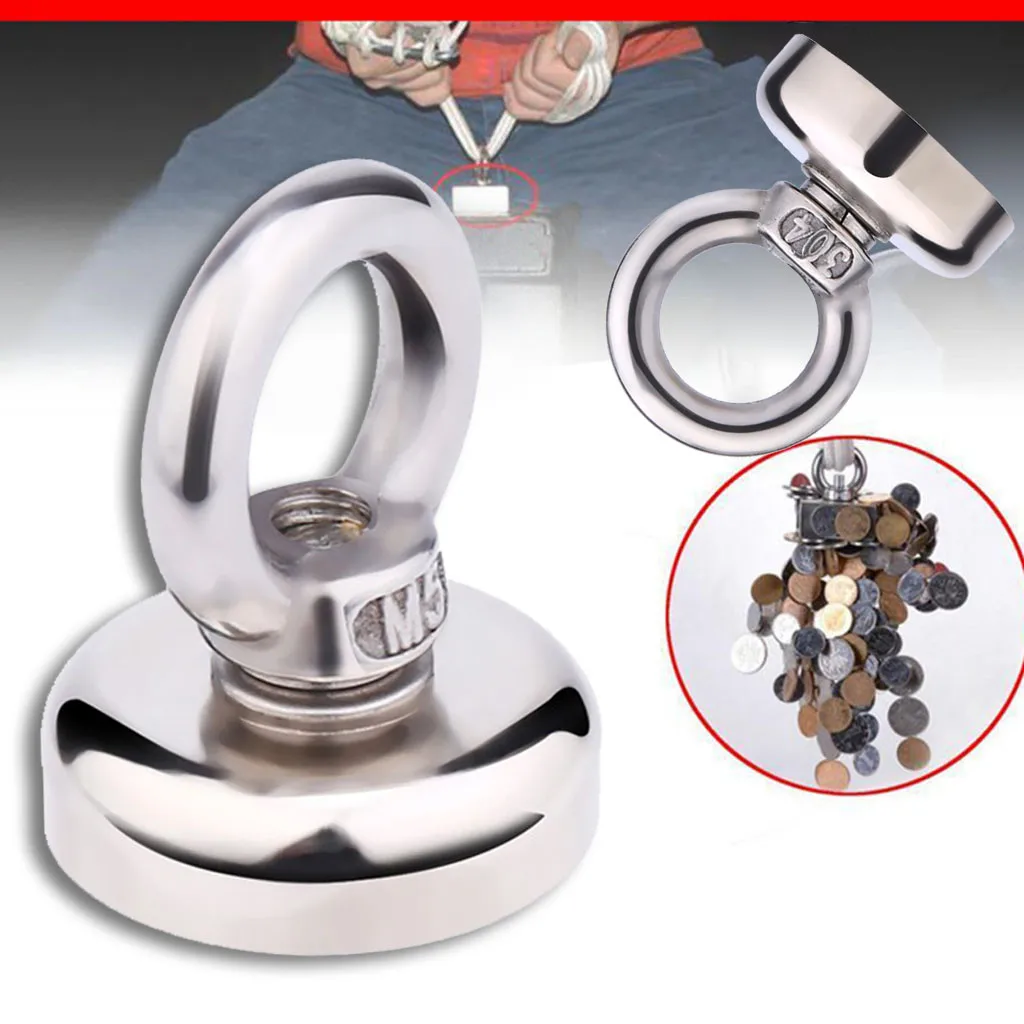 1 шт. Магнитные Крючки круглый неодимовый мощный сверхмощный магнит спасательный