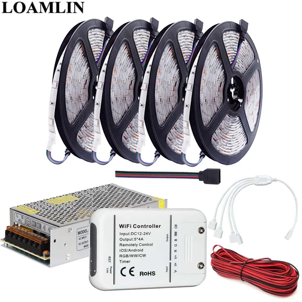 5050SMD RGB Светодиодная лента гибкий свет 30 светодиодов/м Magic Home WIFI 5 канальный Led