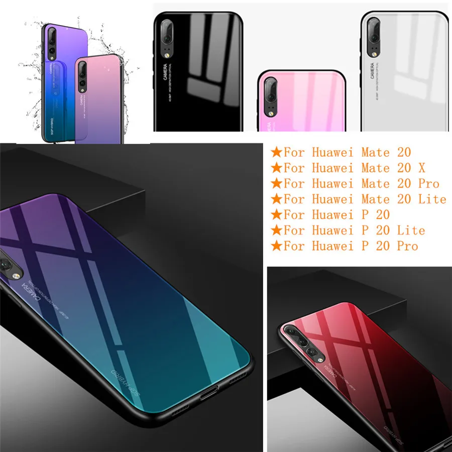 Чехол для huawei mate 20x чехлы телефонов huavei p20 lite light mate20 pro стеклянный чехол 20 p p20lite made