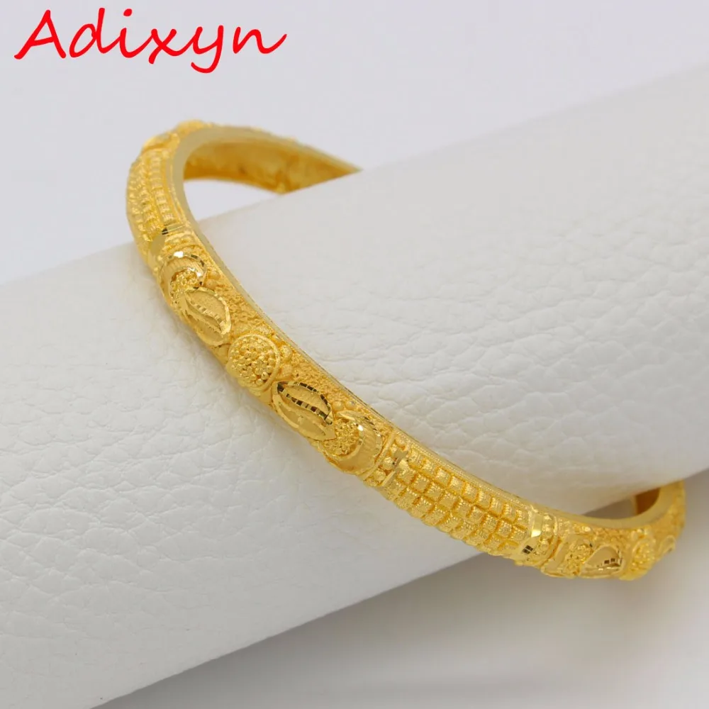 Adixyn 6 см/2 дюйма браслеты &quotДубай&quot для женщин золотого цвета и вечеринки из