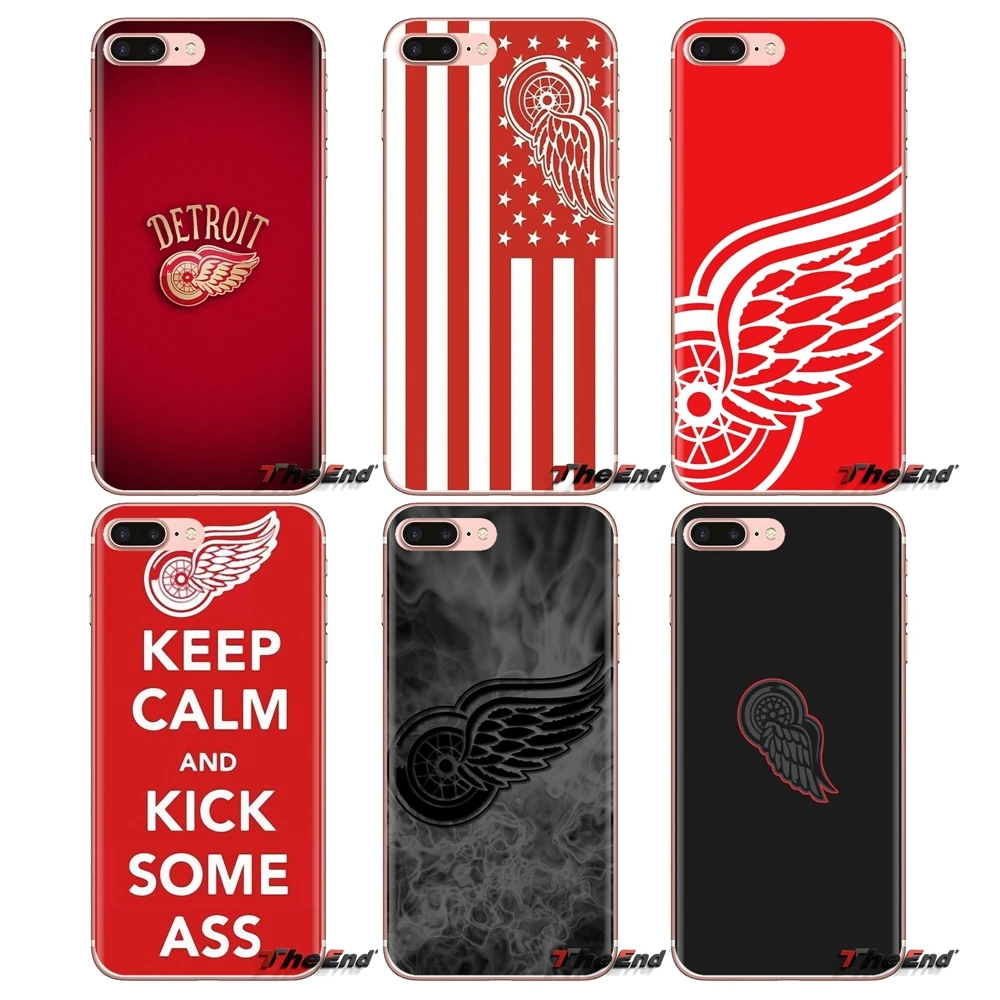 Для htc один U11 U12 X9 M7 M8 A9 M9 M10 E9 Plus Desire 630 530 626 628 816 820 830 IC Хоккей Detroit Red Wings силиконовый