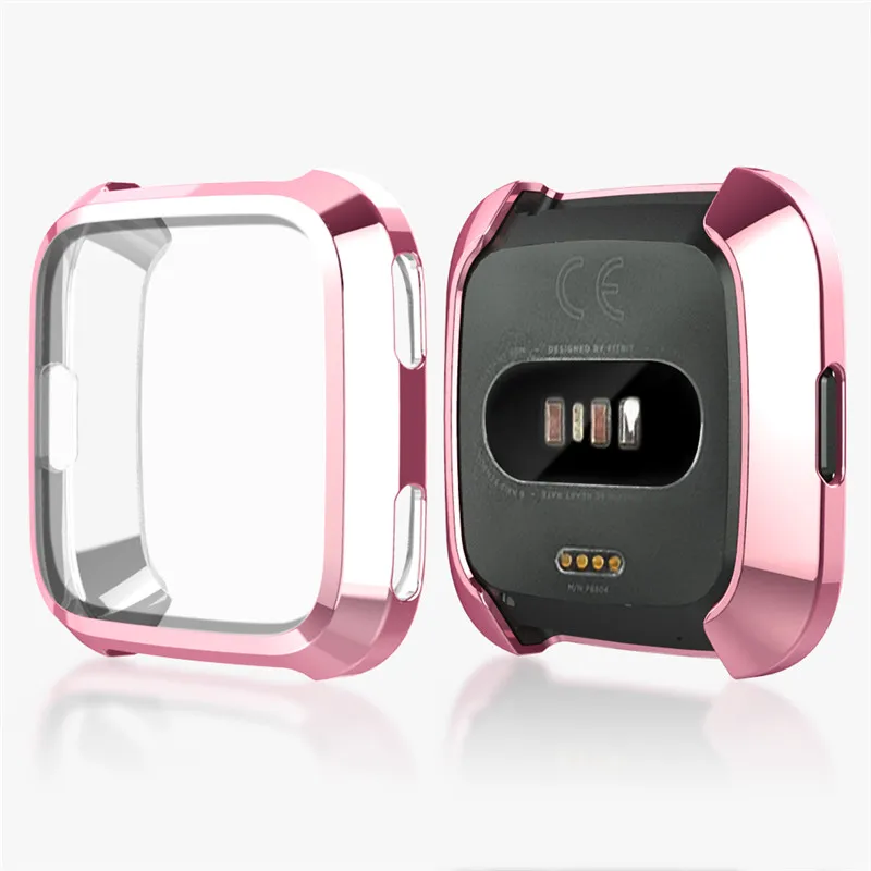 5 Покрытие+ ТПУ защитный силиконовый чехол для Fitbit Versa полная Защита экрана для Fitbit Versa чехол 61014 - Цвет: 5