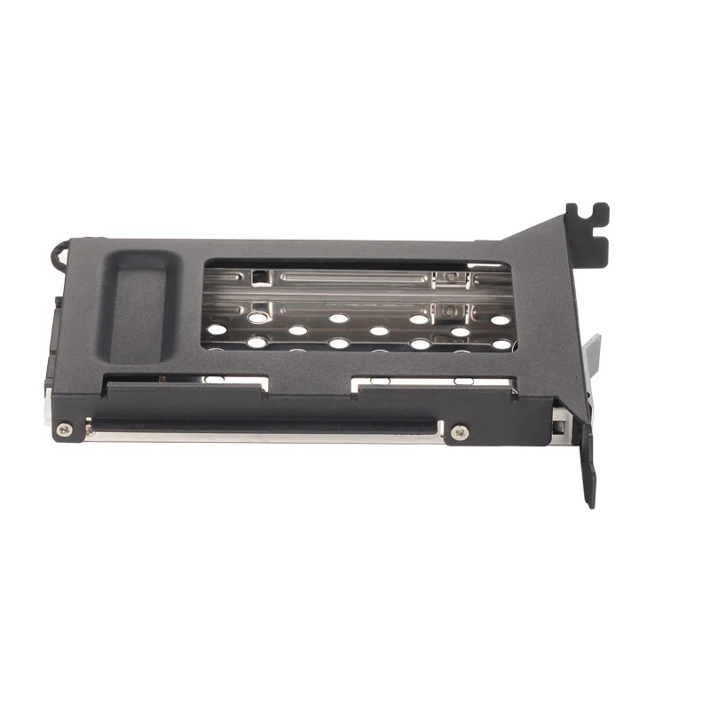 Uneatop 2.5in SATA Tray-less PCI bracket case Internal HDD/SSD mobile rack for PCI expansion slot