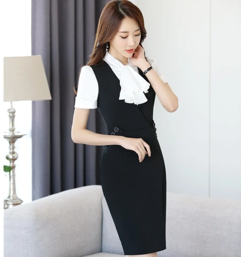 Деловые профессиональные женские рабочие костюмы размера плюс 3XL с коротким