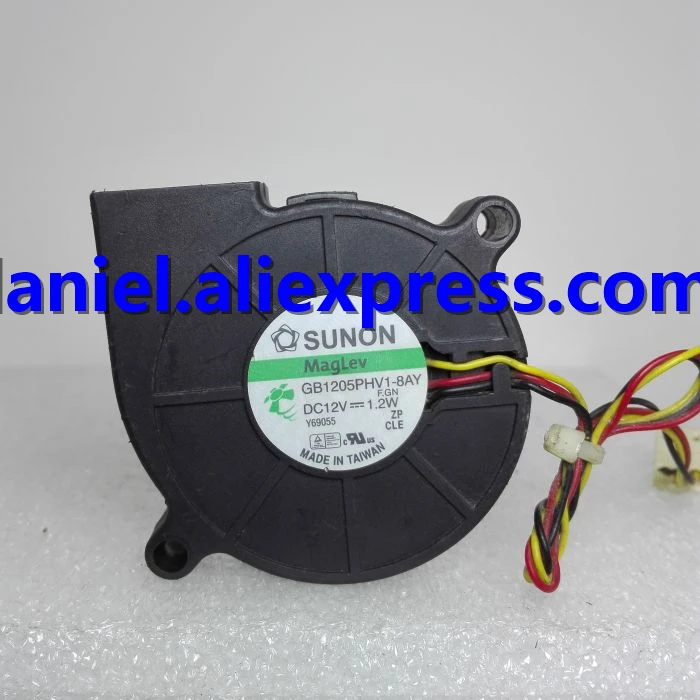 

Original GB1205PHV1-8AY 12V 1.2W 5015 three-wire turbine fan