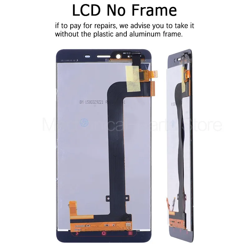 Дисплей для XIAOMI Redmi Note 2 LCD в сборе с тачскрином на рамке Оригинал 5.5''