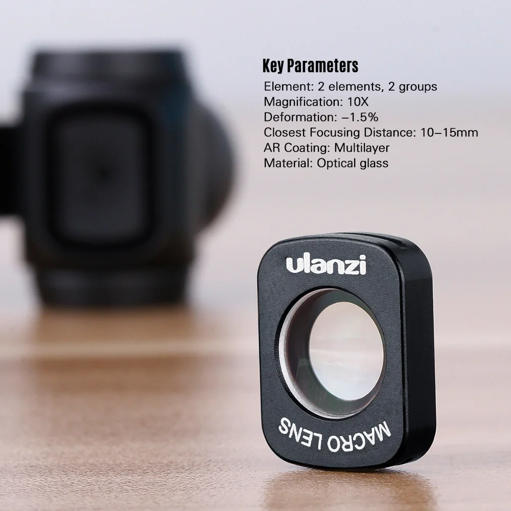 Макрообъектив Ulanzi 10X с магнитной конструкцией для карманной камеры DJI OSMO