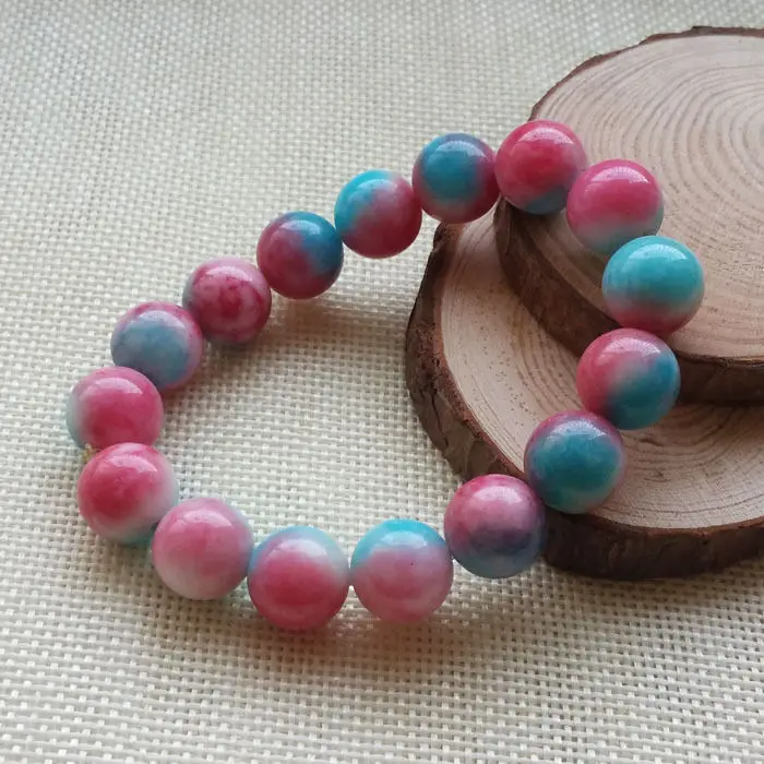 A-413 китайский модный красивый красный синий Регулируемый каменный браслет из