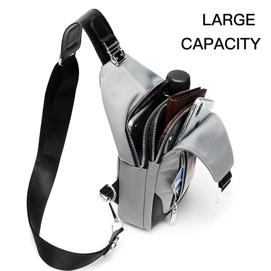 Emarald Men 's Chest Bag Leisure Messenger Multi - Functional Shoulder Oxford Cloth Korea Style Crossbody | Багаж и сумки