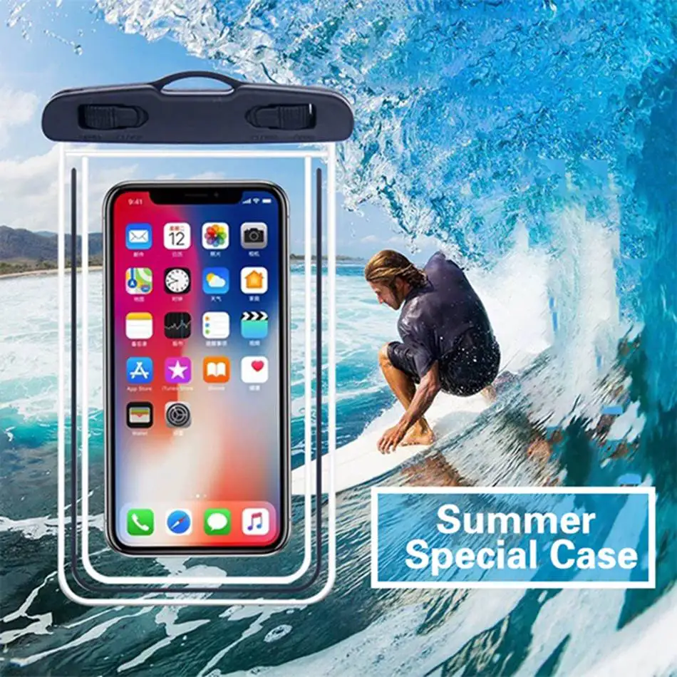 FLOVEME Водонепроницаемый чехол для телефона для iPhone 7 8 Plus XR X Плавание сумка для samsung S10 huawei P20 Lite чехол Плавание Водонепроницаемый чехол