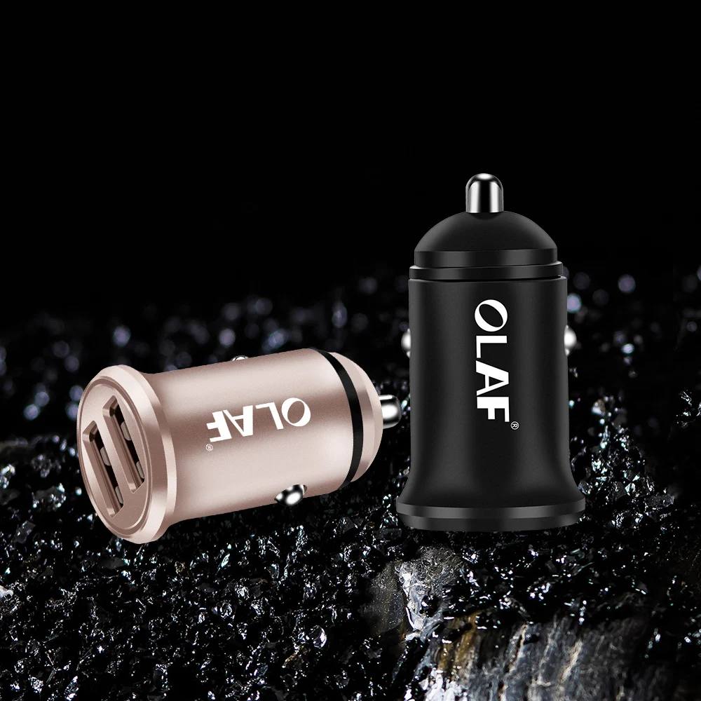 Олаф мини USB Автомобильное зарядное устройство для мобильного телефона планшета gps 4.8A быстрое зарядное устройство автомобильное зарядное устройство двойной USB автомобильный адаптер зарядного устройства для телефона в автомобиле