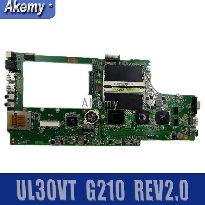 Для Asus UL30V UL30VT REV.2.0 Материнская плата ноутбука SU7300 GeForce G210 REV2.0 DDR3 GS45 Бесплатная