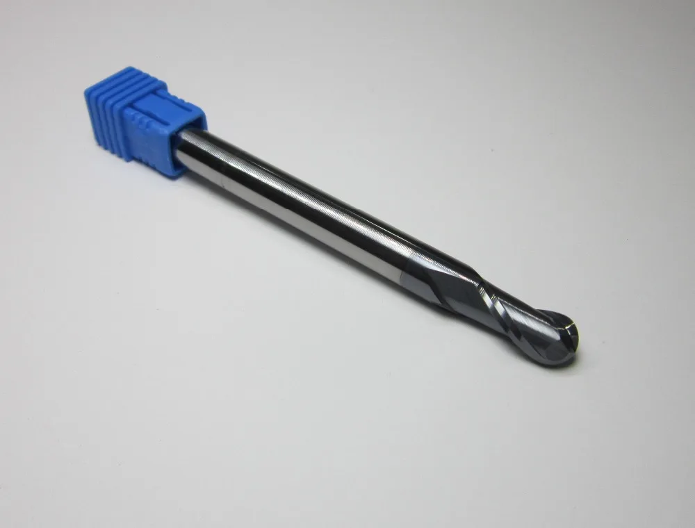 Сферическая Концевая фреза из карбида вольфрама с 2 канавками диаметр 8 мм длина