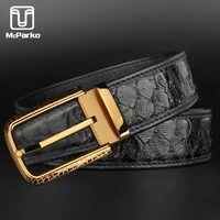 mcparko snakeskin belt for men luxury brand genuine leather belt men python skin waist strap elegant male waist belts wide 3 8cm