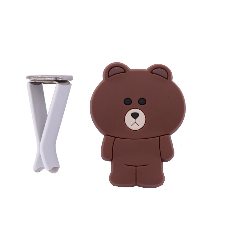 Brown Bear Освежитель воздуха с героями мультфильмов, Стайлинг, духи, Мстители, стиль Марвел, Звездные войны, Железный человек, авто, кондиционер, Вентиляционный Выход, зажим - Название цвета: Brown Bear