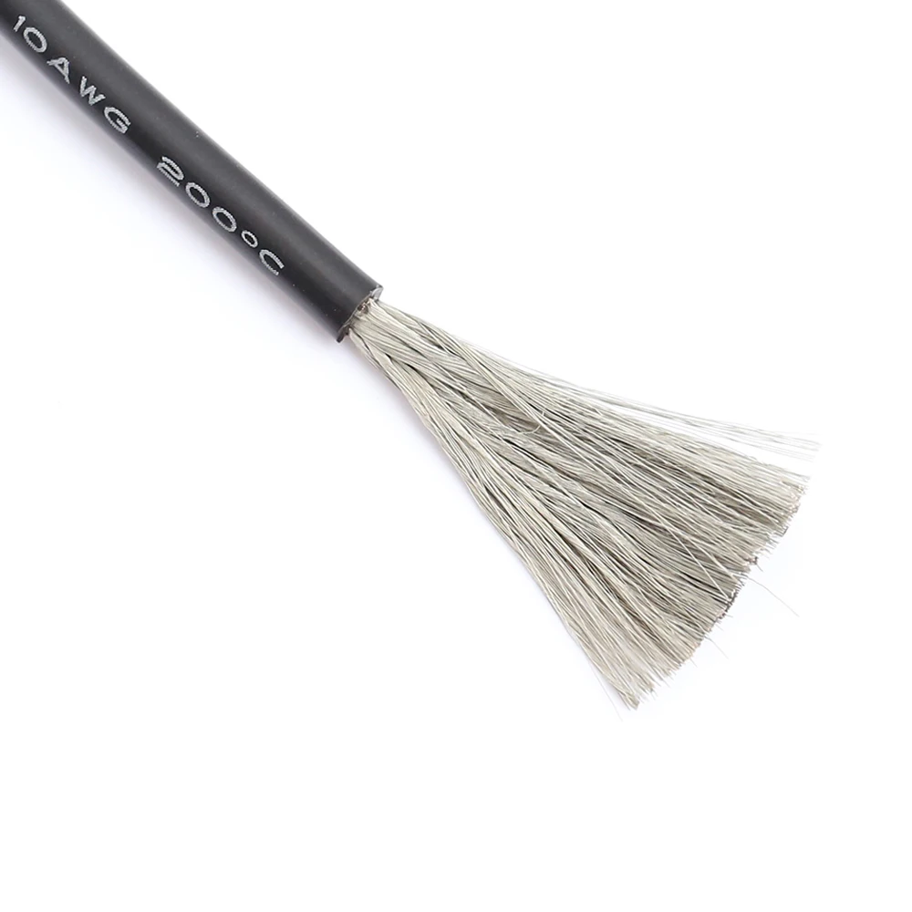 

Red+1meter Black Silicone Wire 10AWG 12AWG 22AWG Heatproof Soft Silicone Silica Gel Wire Cable