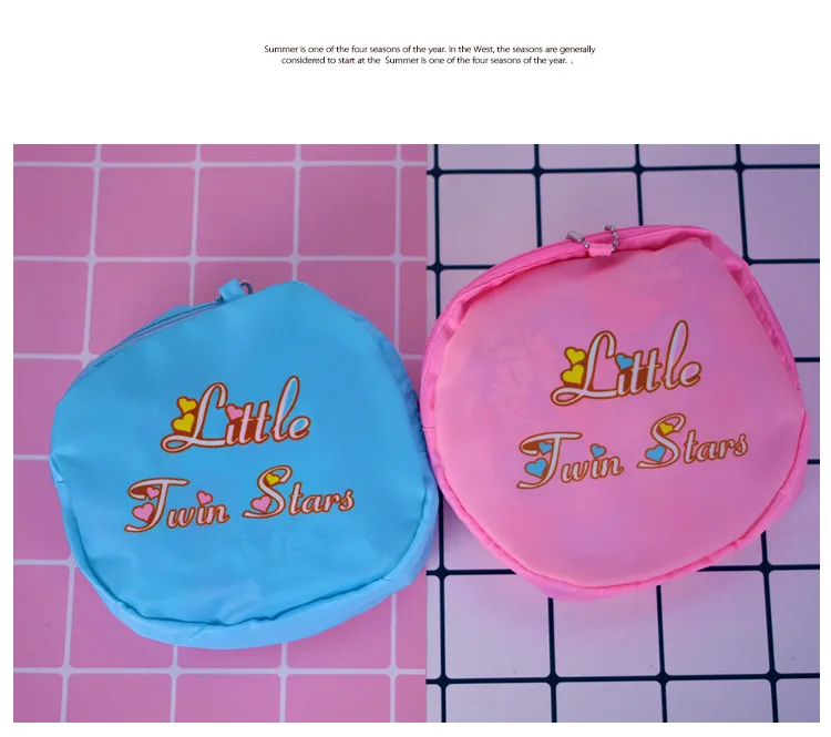 Ivyye 1 шт. персонажи Little Twin Stars модные аниме Компактная сумка для покупок многоразовый тотализатор складной Сумки сумки для хранения