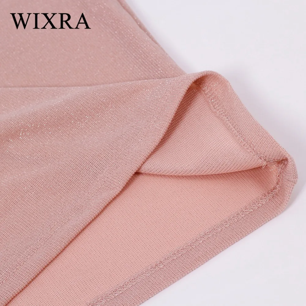 Базовая короткая майка Wixra Новинка лета 2018 однотонная женская из хлопка женский