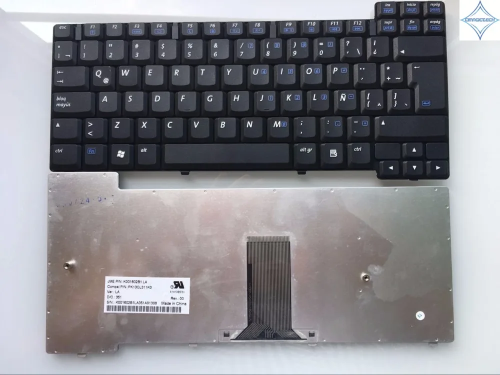 

Клавиатура для ноутбука HP Compaq Presario X1000 NX7000 Pavilion ZT3000 ZT3400 LA с испанской раскладкой, PK13CL311K0 K001602B1 LA
