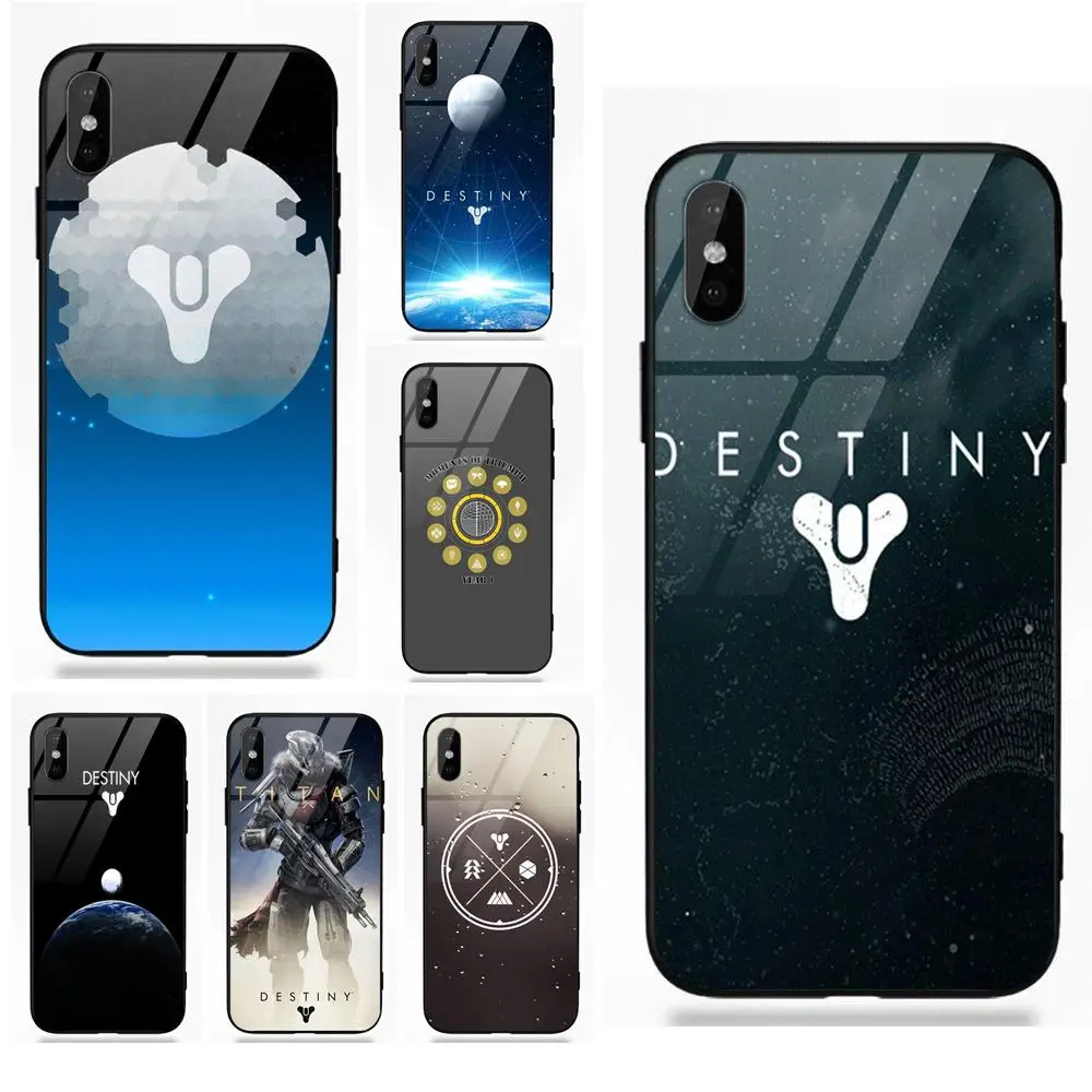 Специальные игра Destiny символ Мягкий ТПУ чехол + закаленное Стекло телефон кожи