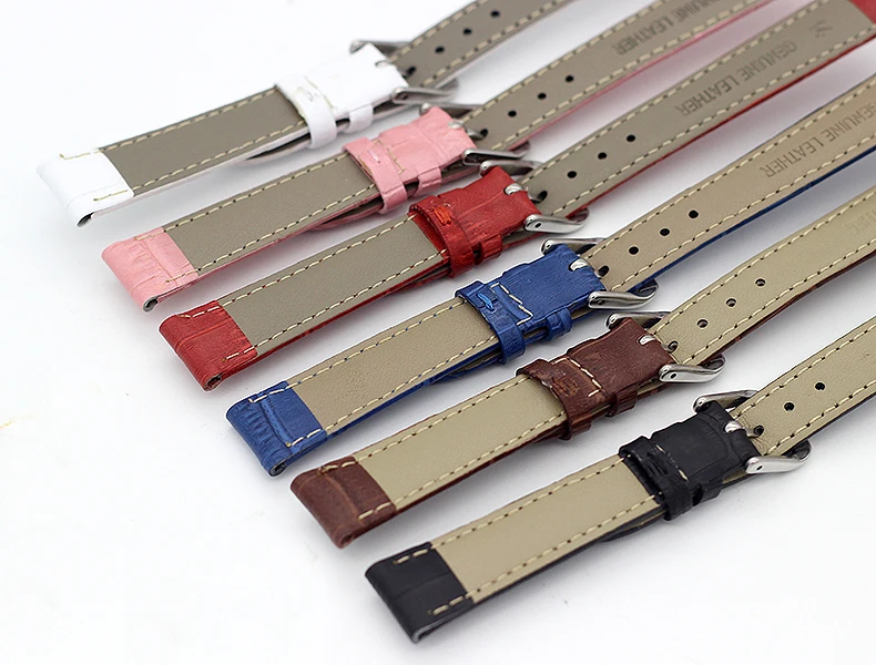12 мм-24 мм Высокое качество ремешок для часов из натуральной кожи для casio Tissot CITIZEN ремешок для часов женские мужские часы браслеты