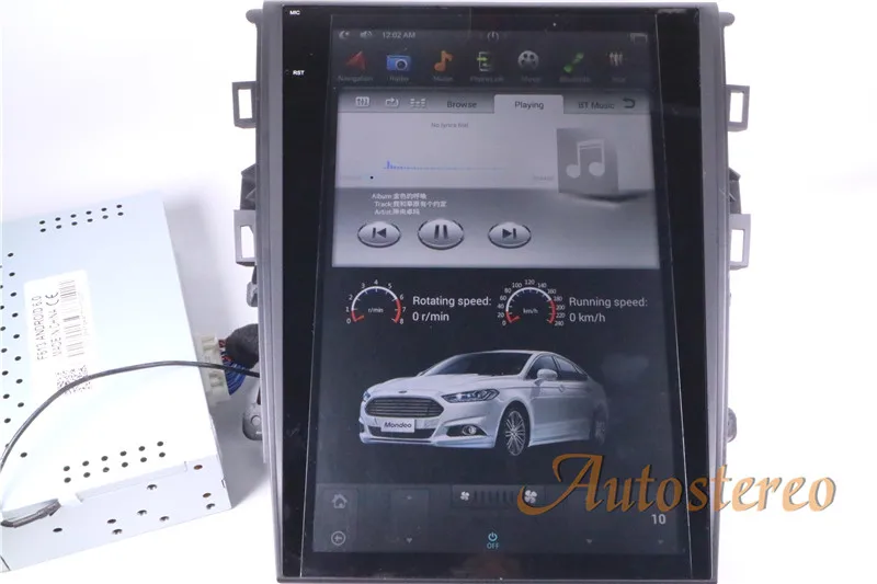 PX6 4 Гб ОЗУ Тесла стиль Android 9,0 Автомобильный gps навигация для Ford Mondeo Fusion MK5 2013+ головное устройство Мультимедиа Радио магнитофон