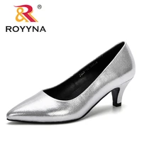 royyna 2019 new arrival women pumps pointed toe work pump woman shoes weeding shoes office career elegant pumps comfortable