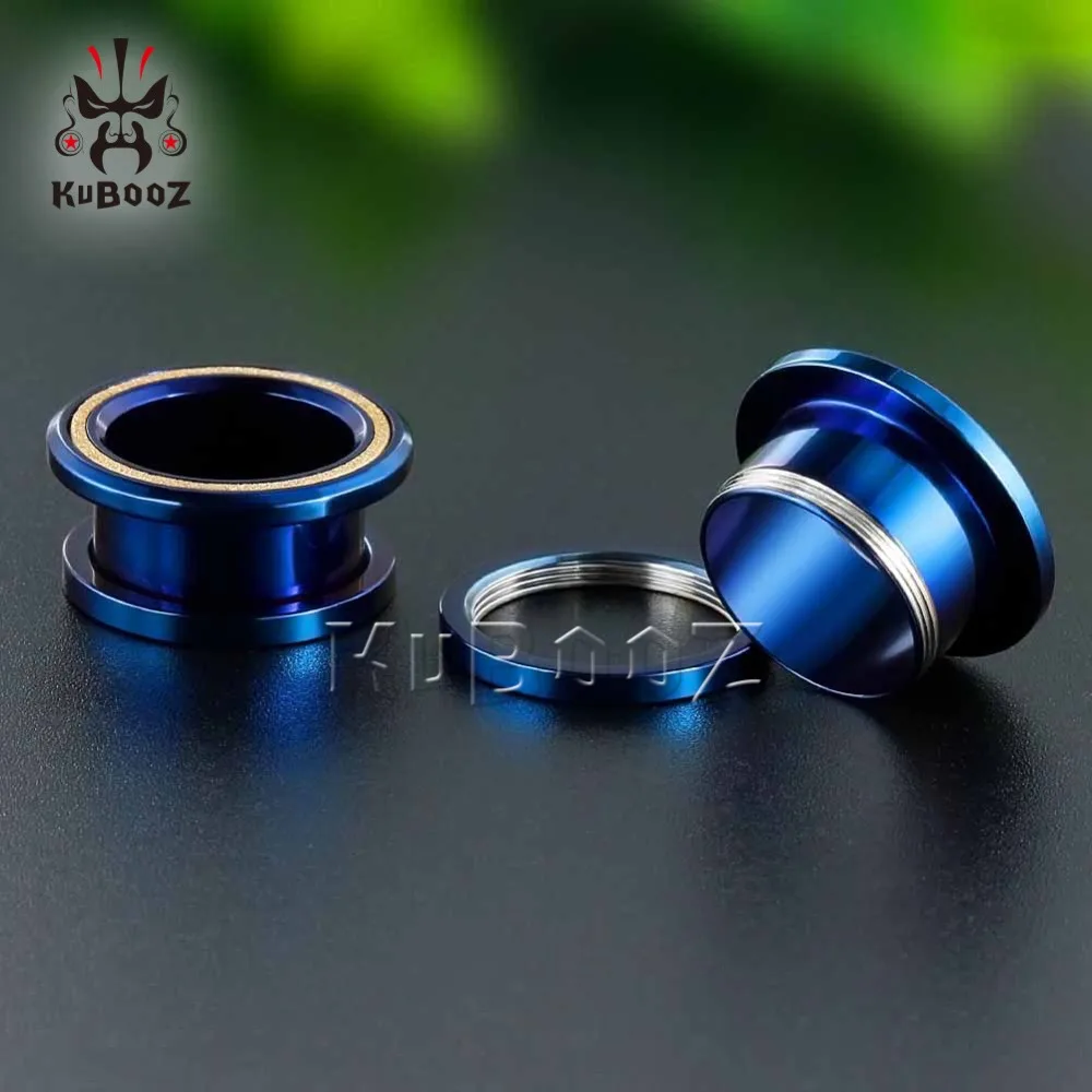 KUBOOZ 10 шт. украшения для «тоннелей» Вилки расширитель для туннелей нержавеющая Стальные Шпильки для пирсинга ювелирные изделия носилки серьги Модные украшения подарок