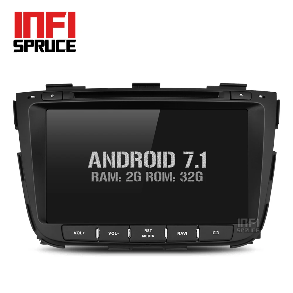 Infispruce ZSLT8071 2G + 32G android 7 1 автомобильный радиоприемник gps навигация с управлением