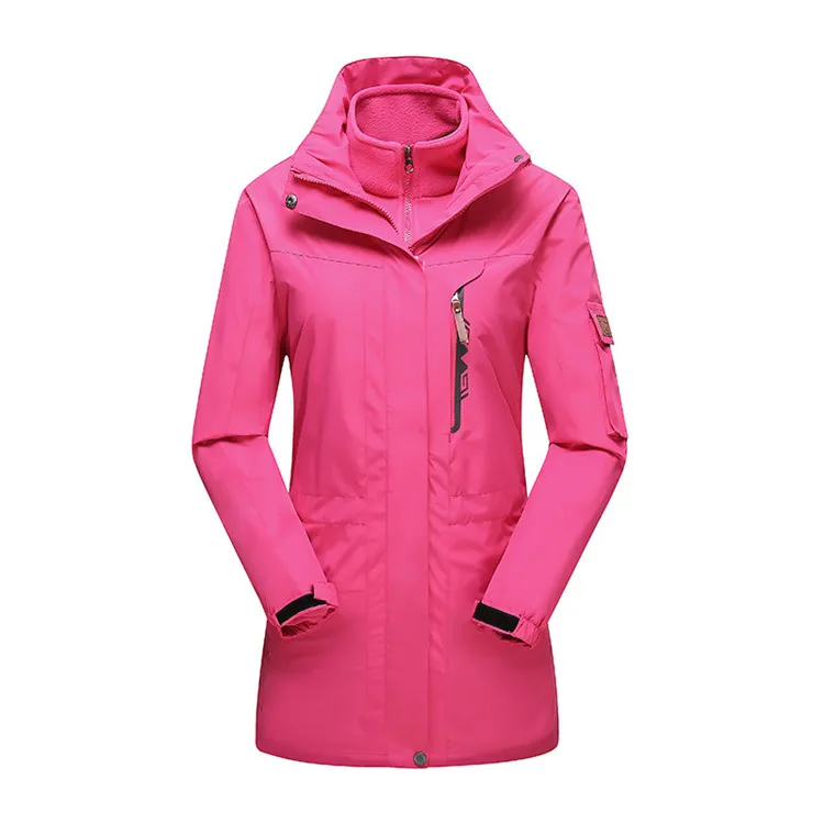 Rose Mountainskin, 3в1, теплая зимняя женская флисовая ветровка, для рыбалки, Походов, Кемпинга, туризма, Женская куртка, пальто, VB060 - Цвет: Rose