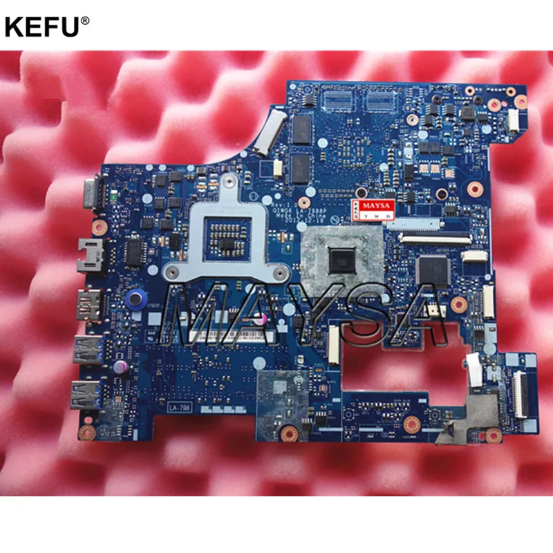 Материнская плата для ноутбуков QIWG6 подходит Lenovo G580 материнская fru: 90002355 HM76 PGA989 DDR3