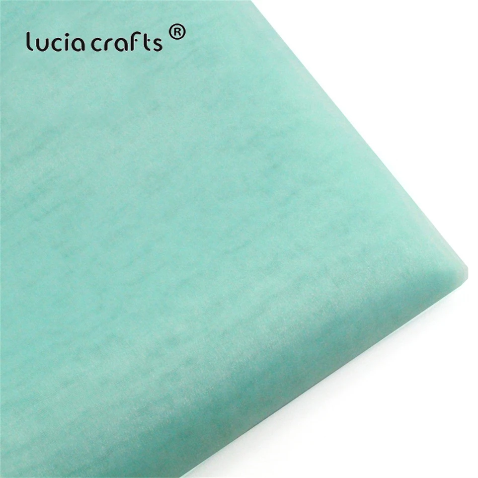 Распродажа! Lucia crafts 150*100 см матовый пряжа Костюмы ткани органзы Свадебные украшения костюмов сетчатые прозрачные H0901