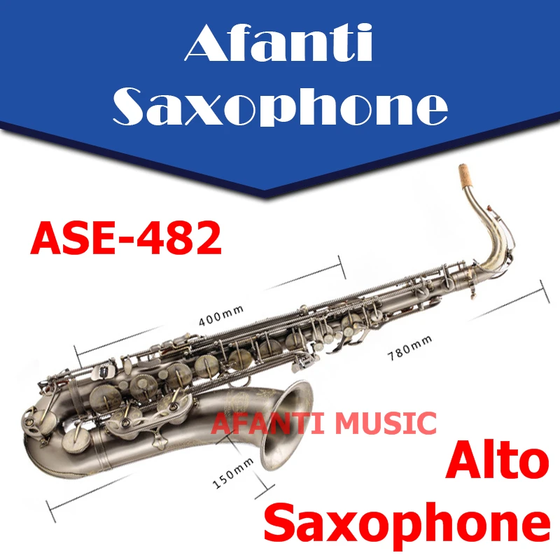 Afanti Music Eb tone/латунный корпус/золотой альт саксофон (ASE 482)|alto saxophone|alto saxophone tonesaxophone