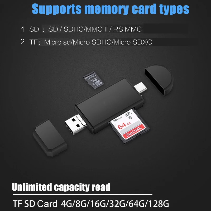 Все в одном устройство чтения карт памяти MINI USB 2 0 OTG Micro SD/SDHC/SDXC TF Card Reader адаптер для