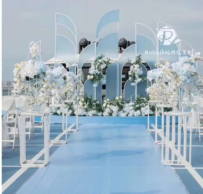 

New Bohemian Background Screen Wedding Decoration Stage Decoration Iron Light Film Arrangement Guide