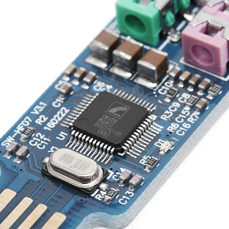 Внешняя звуковая карта CM108 USB-накопитель для ноутбука компьютера | Компьютеры и