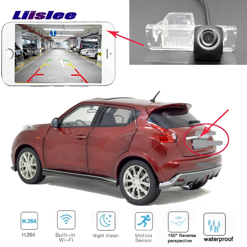 LiisLee беспроводная камера заднего вида для Nissan Juke(F15) для Infiniti ESQ 2010~ HD ночное видение Автомобильная камера заднего вида