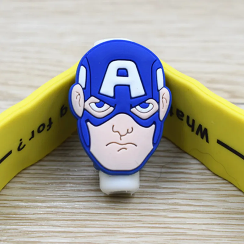 style11 Силиконовый мультяшный Usb защитный чехол-зажим для кабеля для iPhone 6, 7, 8 X, чехол для намотки шнура, протектор провода, органайзер для samsung, huawei - Цвет: style11