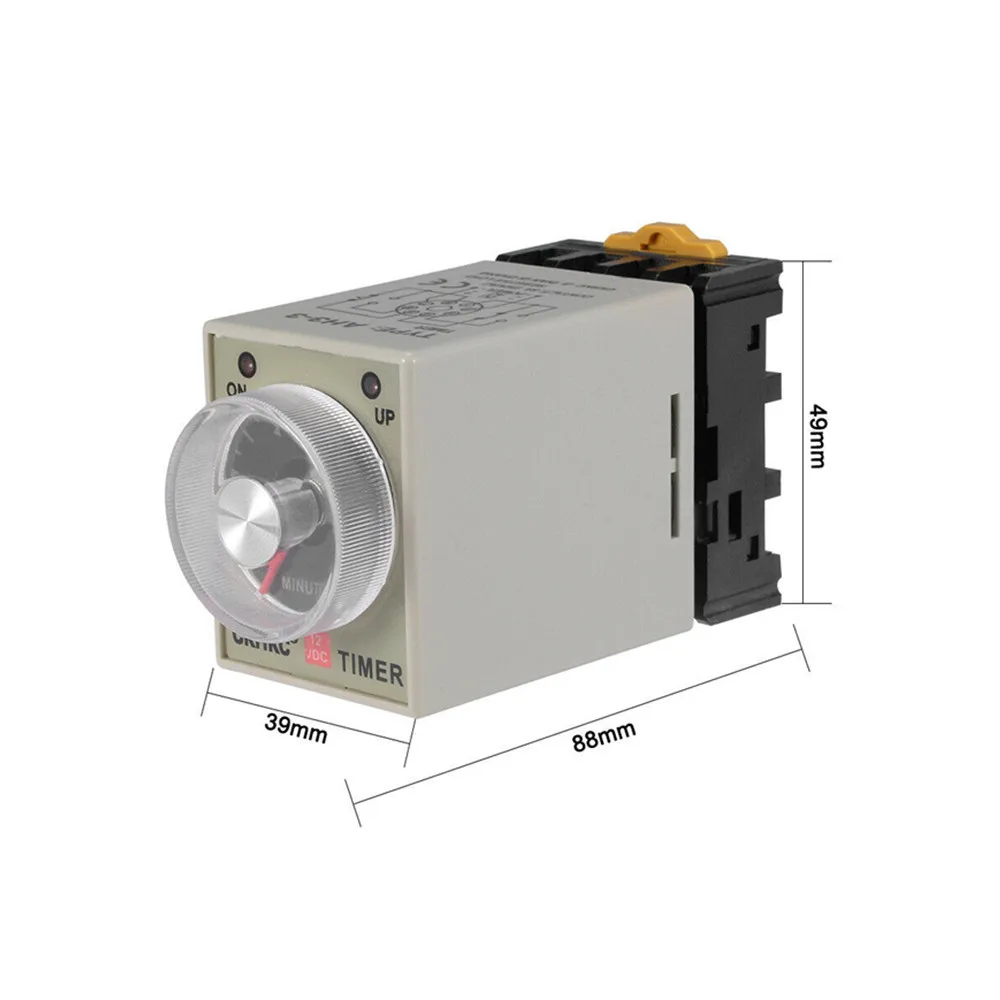 AH3-3 реле времени DC12V DC24V AC110V AC220V задержки с ЖК-дисплеем временное 8Pin 1S 3S 6S 10S 30С 60С 3M