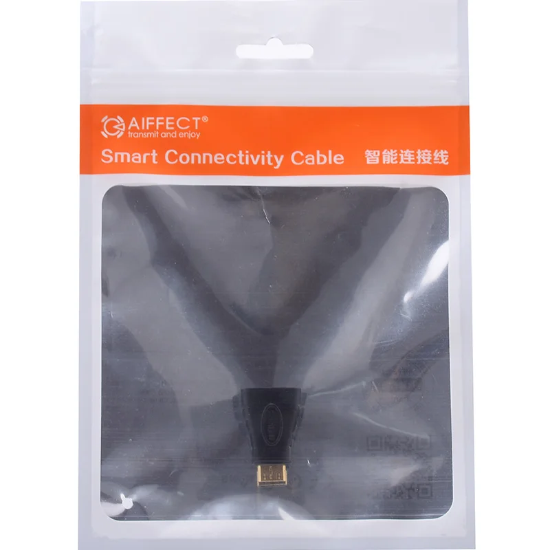 AIFFECT Mini HDMI штекер к Женский Кабель адаптер конвертер 24 золотистое соединение