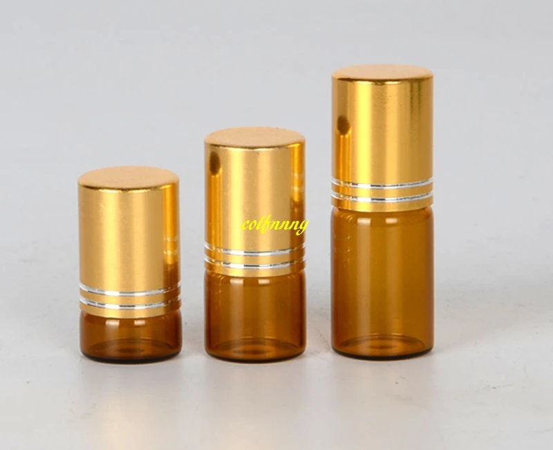 3050 шт./лот 1 мл 2 3 рулон стеклянной бутылки старый колпачок янтарные многоразовые